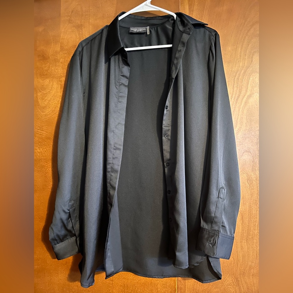 Black Button-Up Shirt